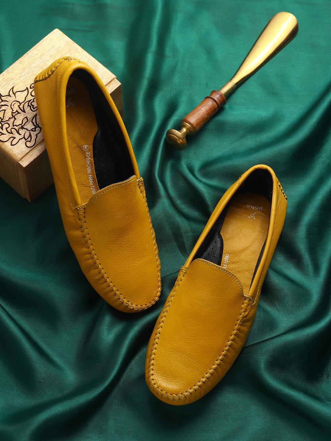 yoho Men Leather Lightweight Loafers