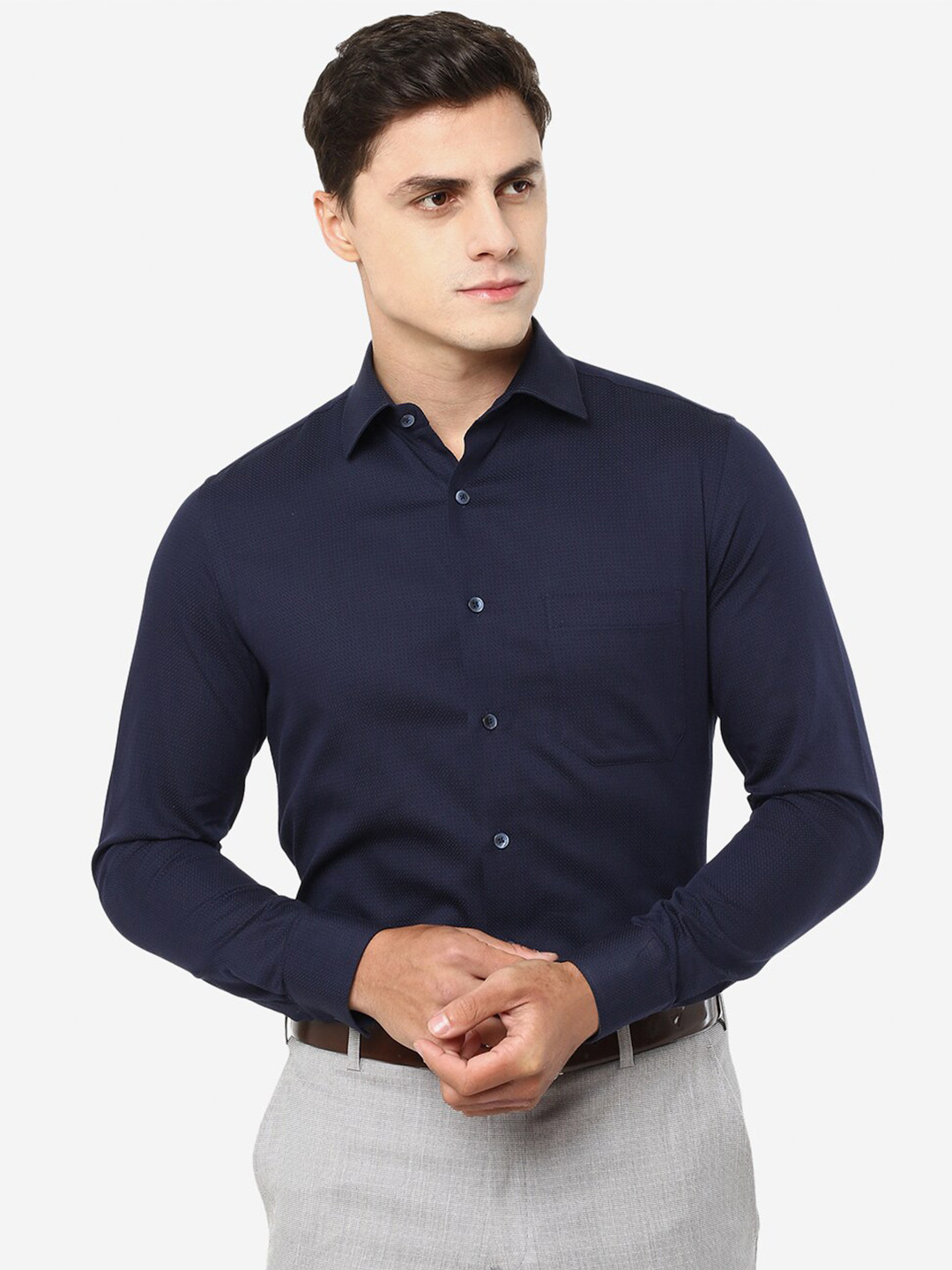 

JADE BLUE Men Slim Fit Formal Cotton Shirt
