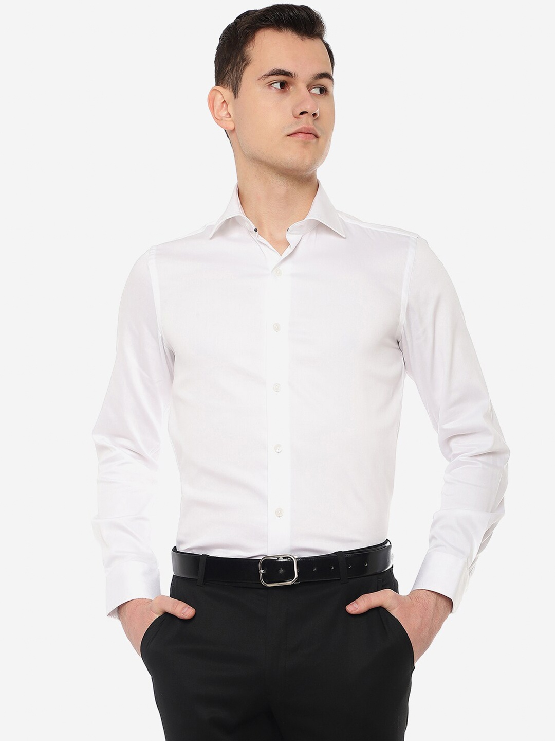 

WYRE Slim Fit Cotton Formal Shirt, White