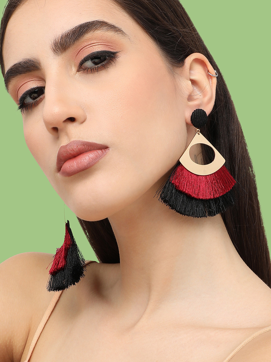 

SOHI Multicoloured Contemporary Drop Earrings, Multi