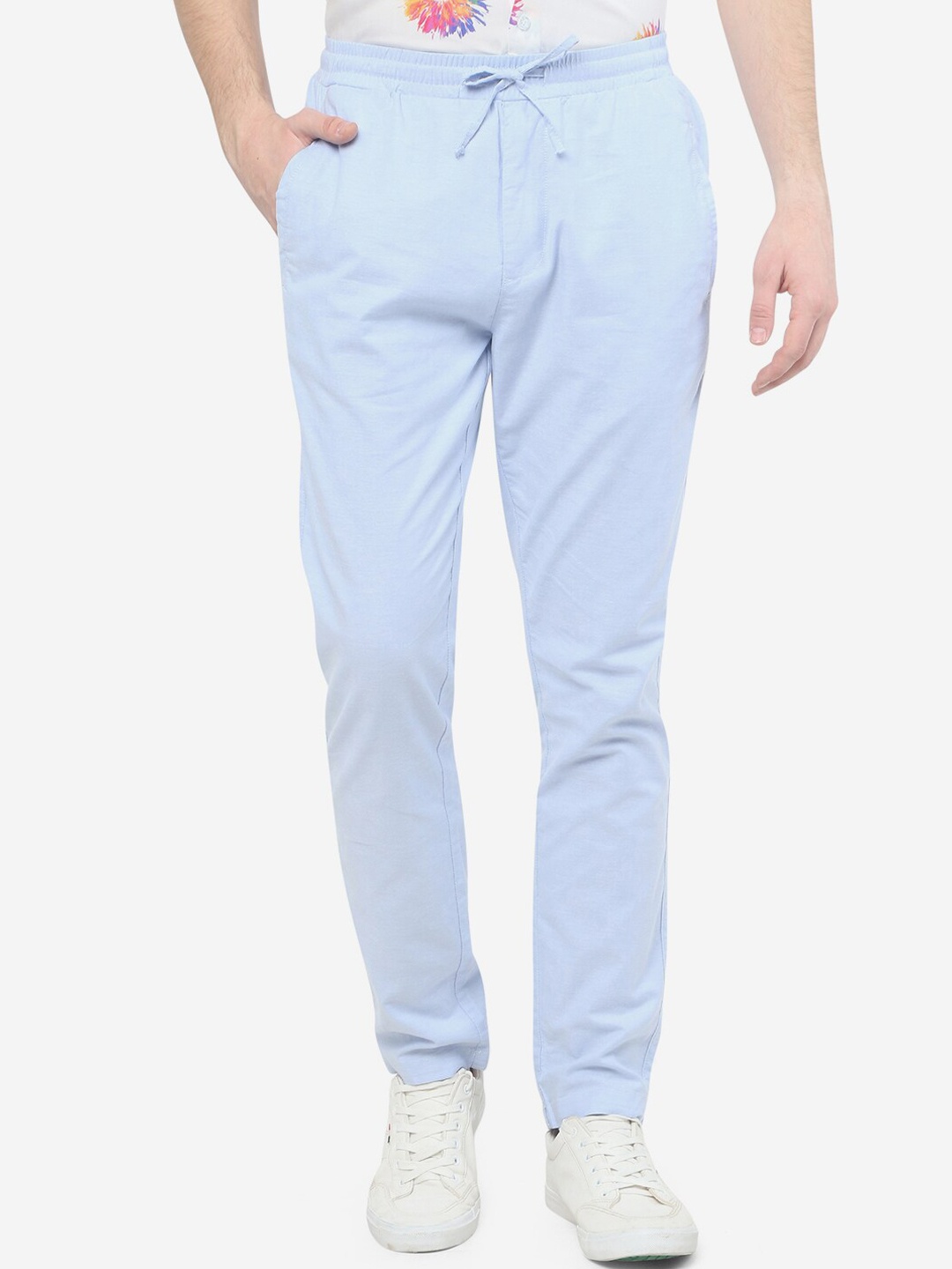 

JADE BLUE Men Cotton Track Pants