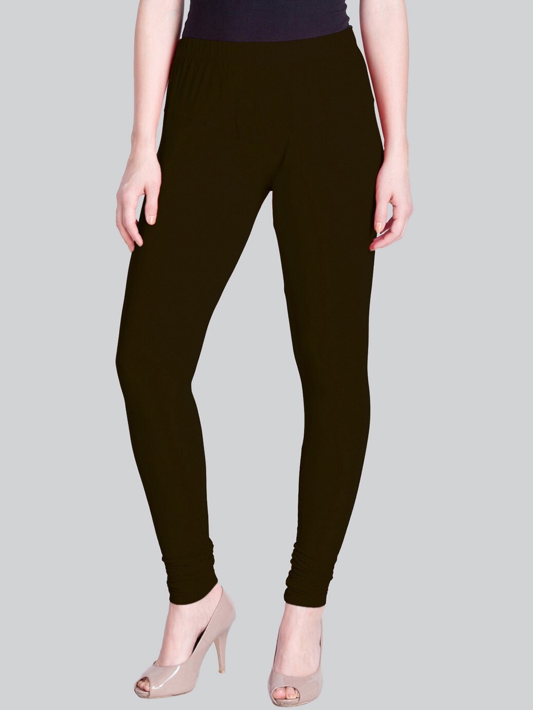 

LYRA Cotton Churidar-Length Leggings, Black