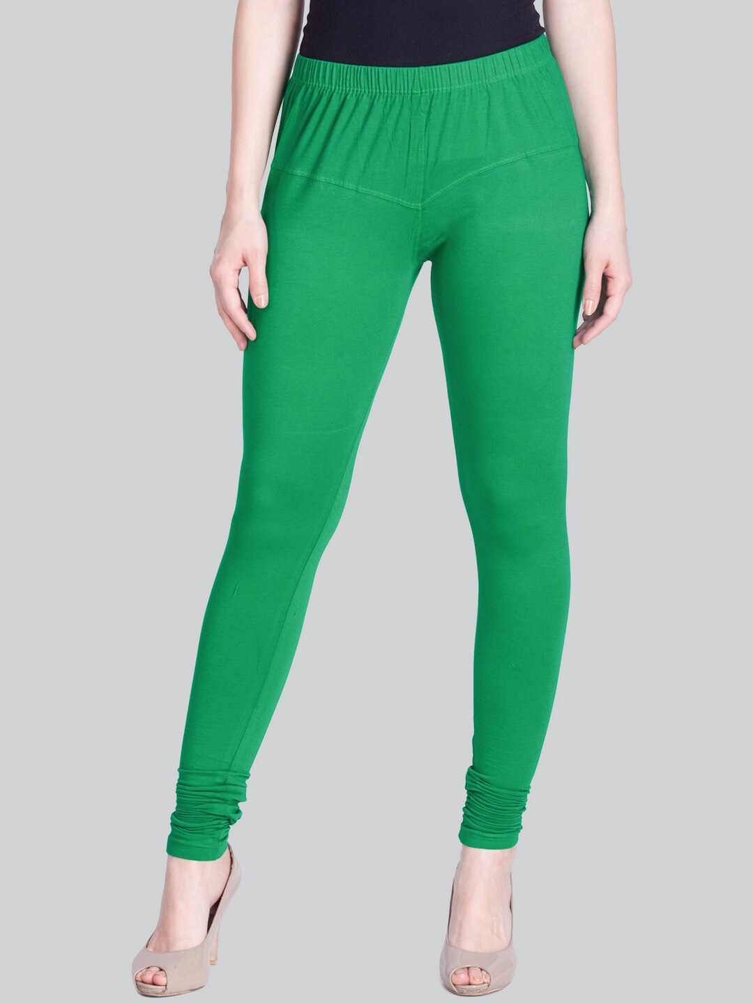 

LYRA Bio-Wash Churidar-Length Leggings, Green