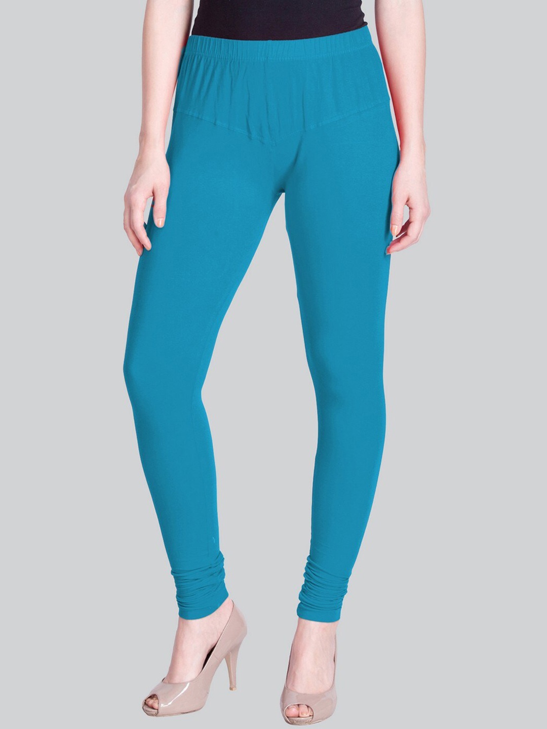 

LYRA Bio-Wash Churidar-Length Leggings, Turquoise blue