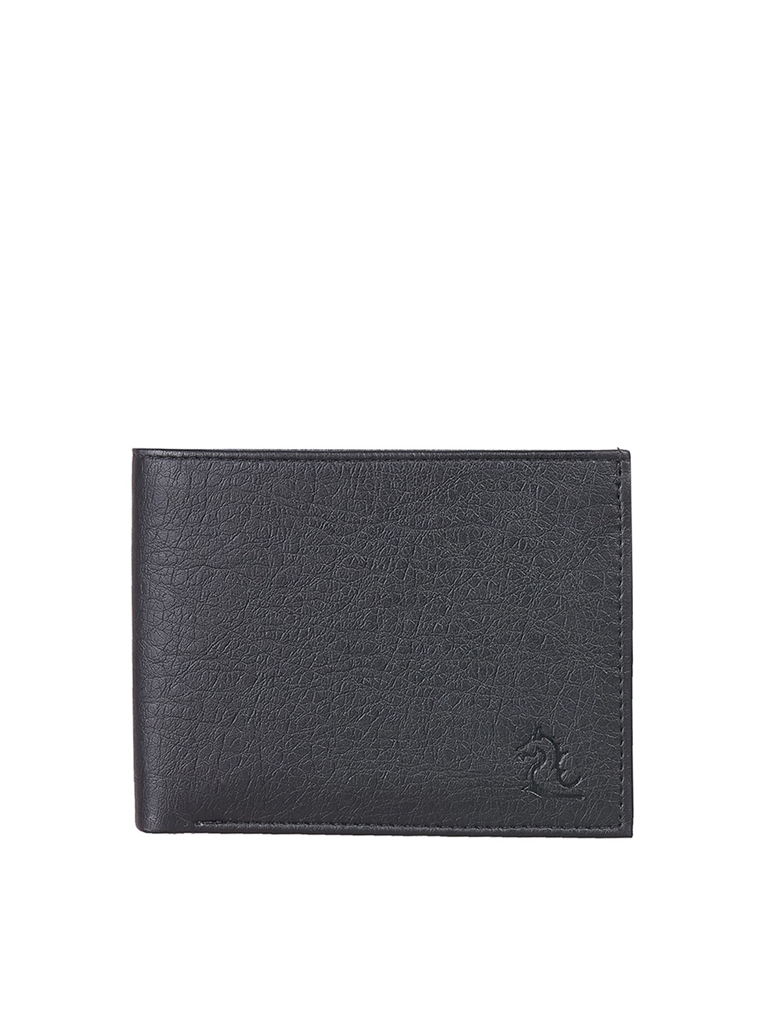

Kara Men Faux Leather Two Fold Wallet With Removable Plastic Sleeves, Black