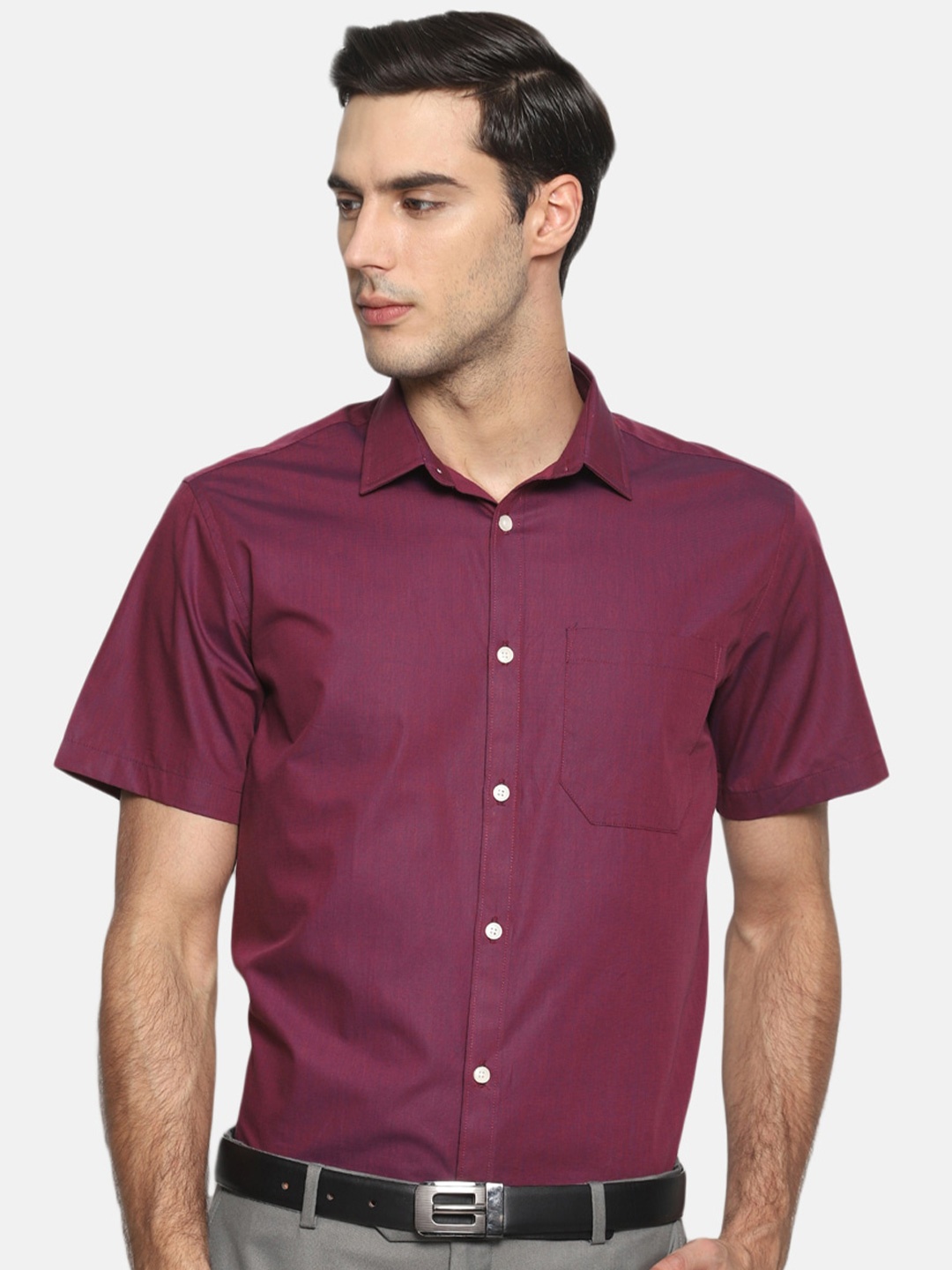 

Balista Men Formal Cotton Shirt, Maroon