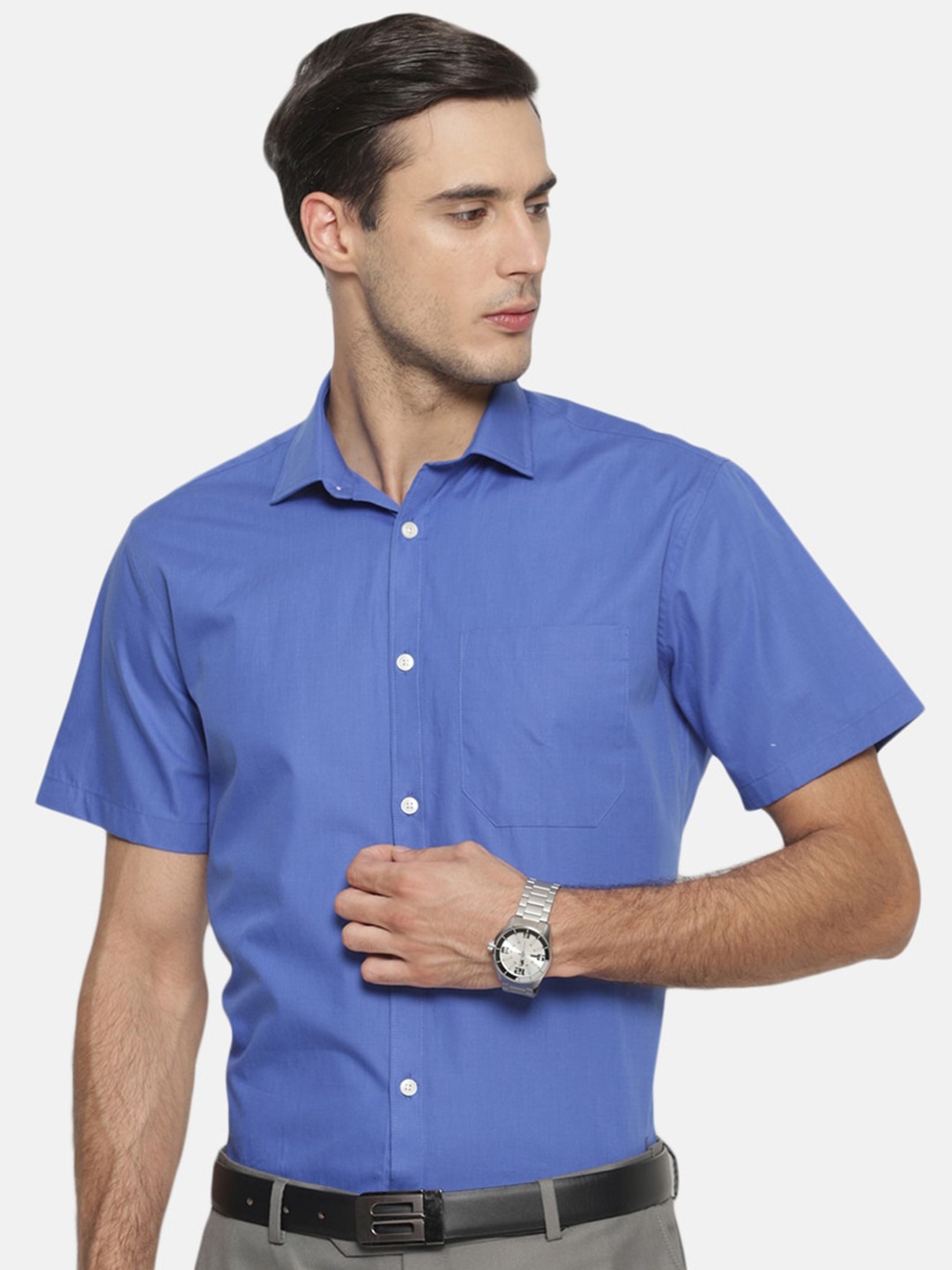 

Balista Men Formal Cotton Shirt, Blue