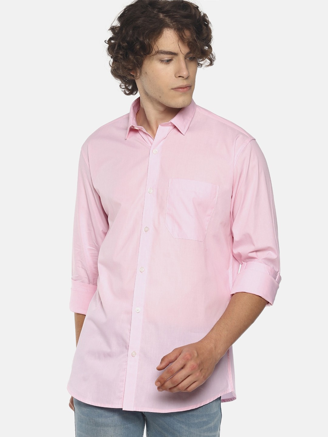 

Balista Men Casual Cotton Shirt, Pink