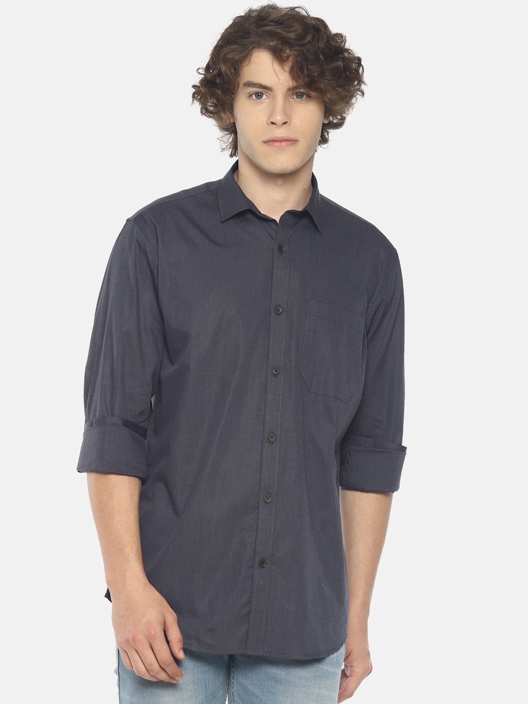

Balista Men Casual Cotton Shirt, Black