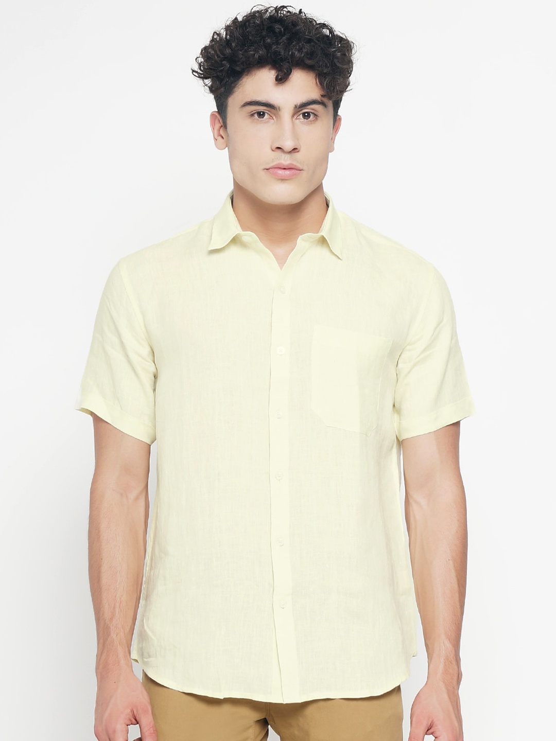 

Balista Men Casual Cotton Shirt, Yellow