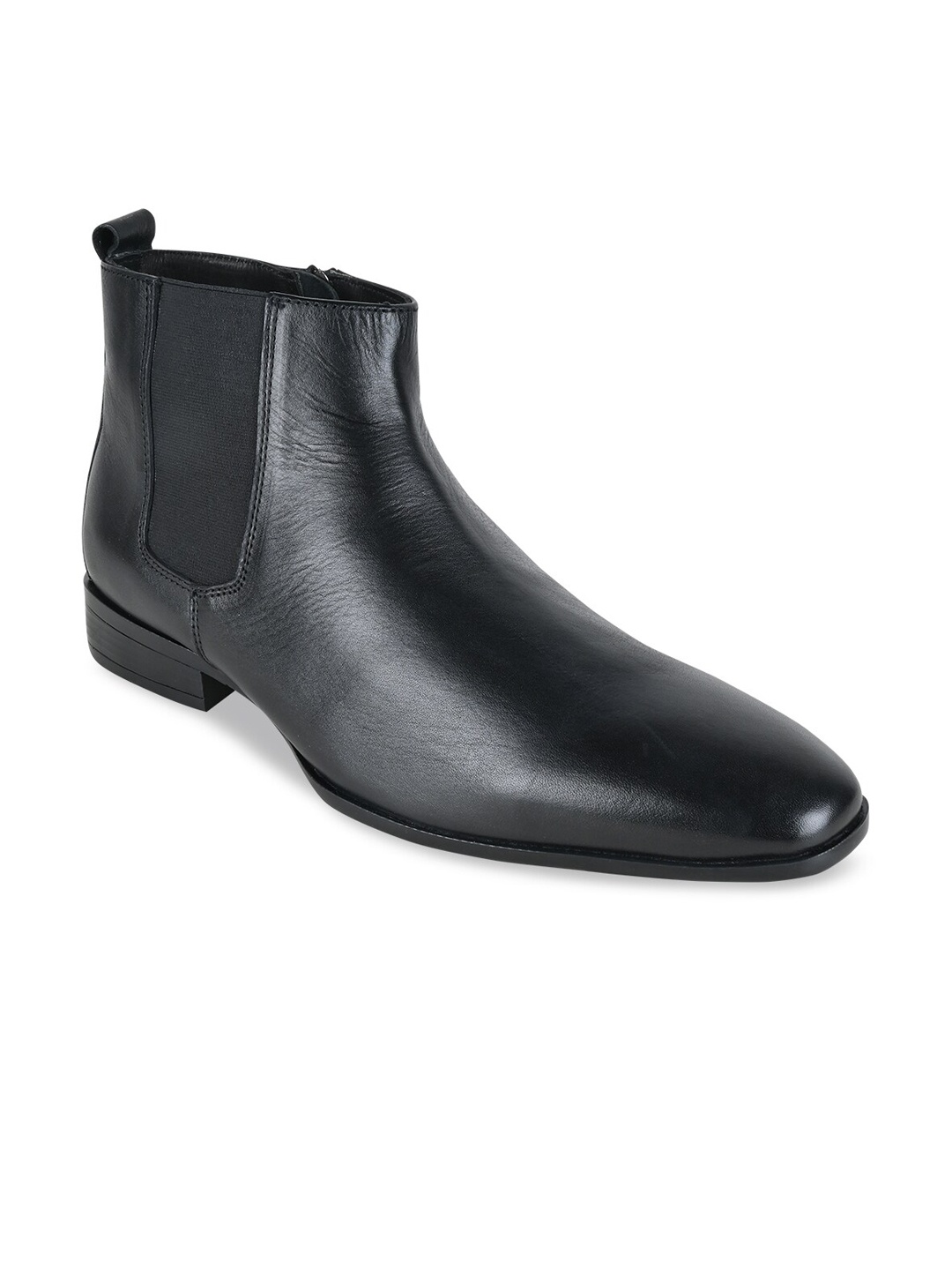 

Regal Men Leather Mid-Top Chelsea Boots, Black