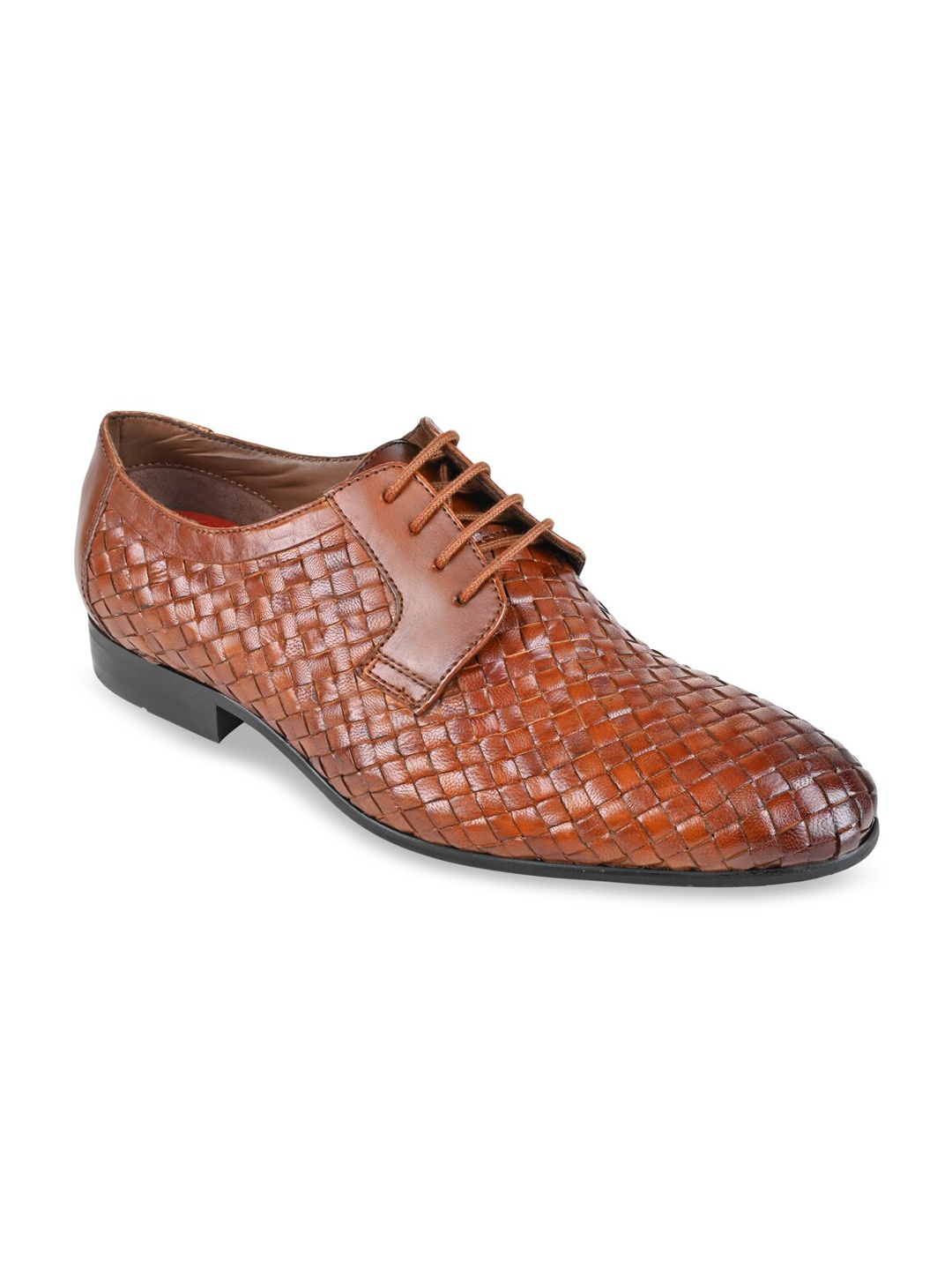 

Regal Imperio Men Textured Leather Formal Derbys, Tan