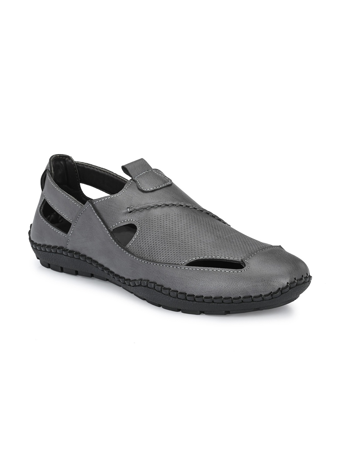 

MENGLER Men Shoe-Style Sandals, Grey