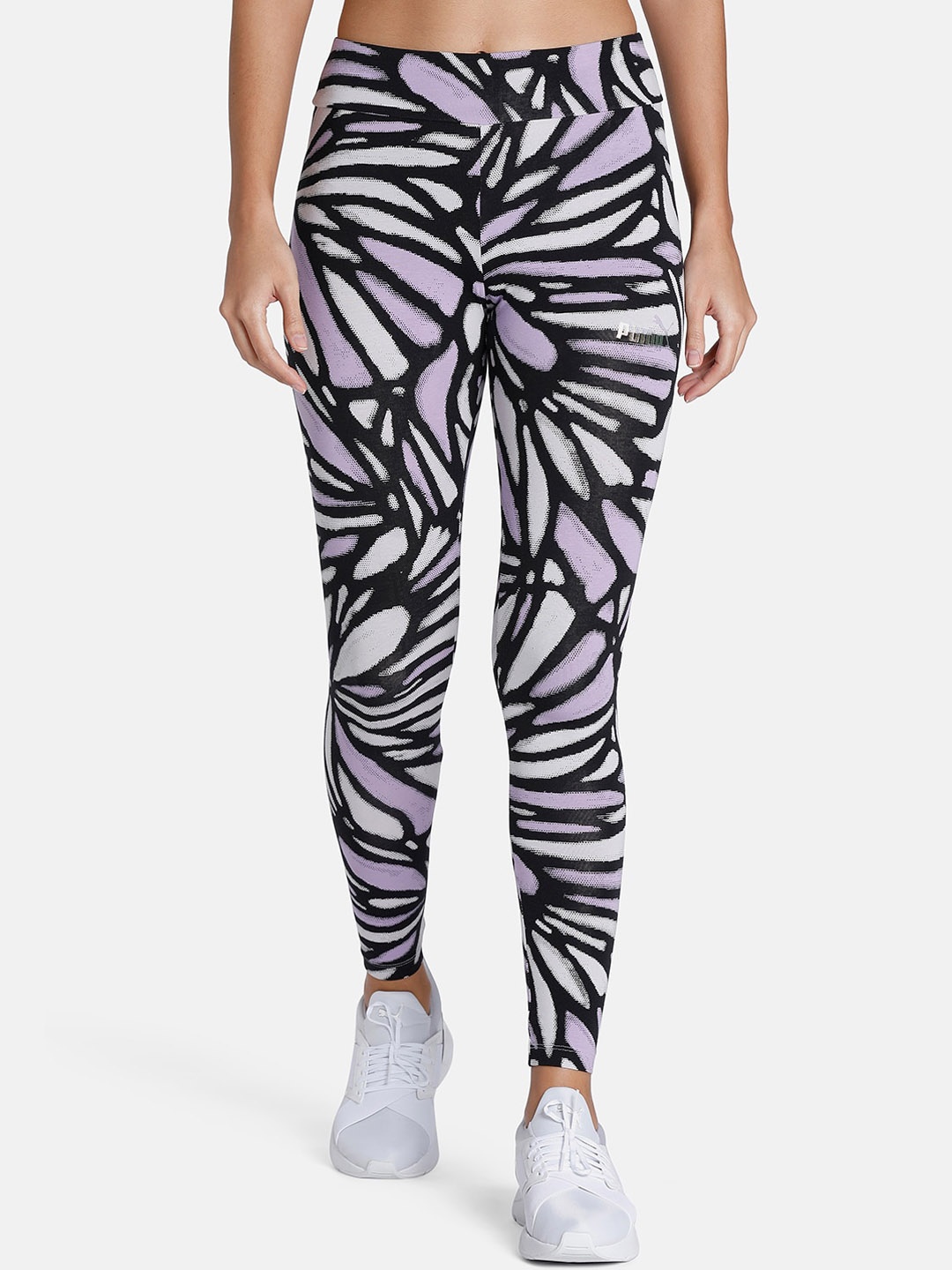 

Puma Women Essential+ NOVA SHINE AOP Tights, Black