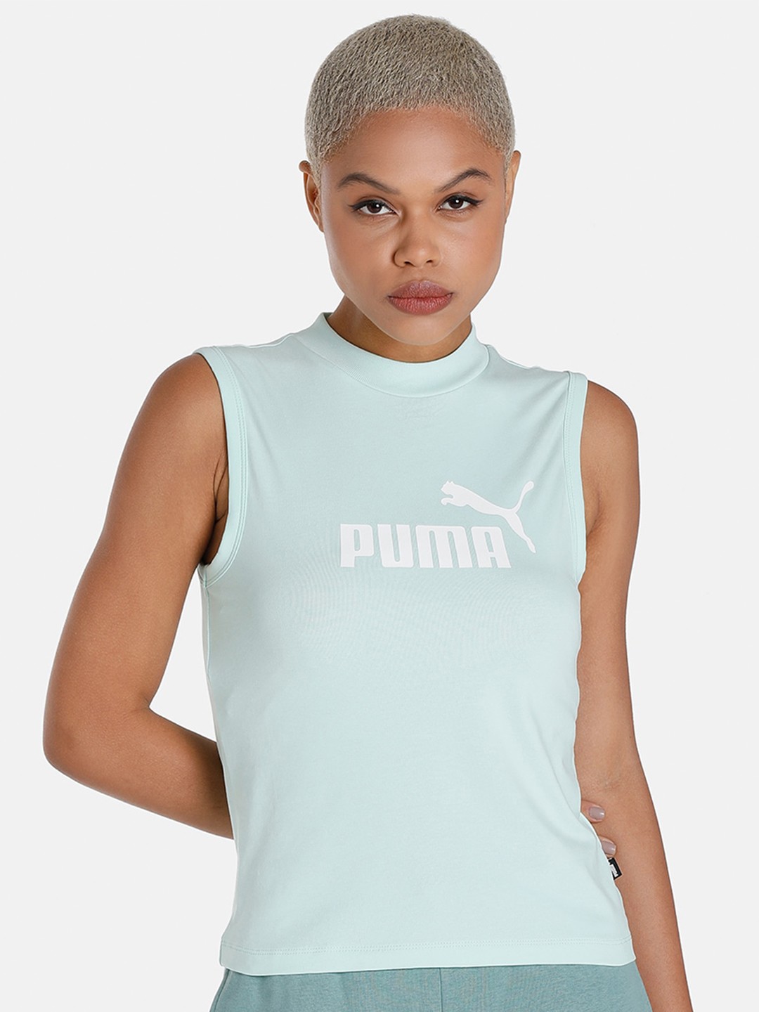 

Puma Essential Slim Logo Tank Top, Sea green
