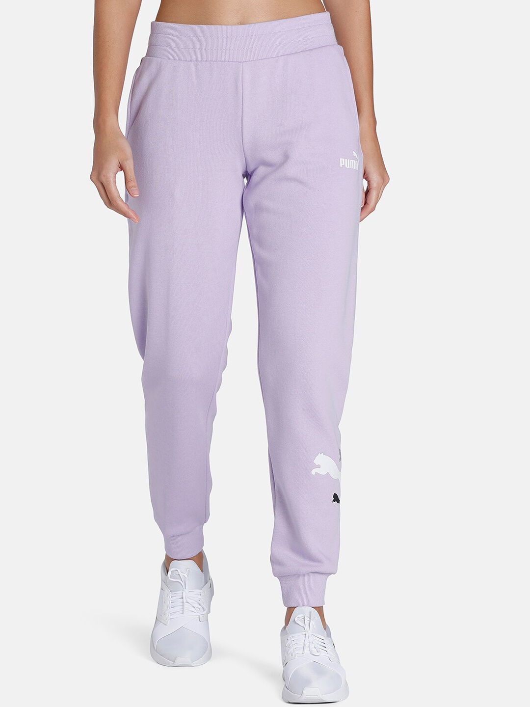 

Puma Women Essential+ LOGO Regular fit POWER Joggers, Violet