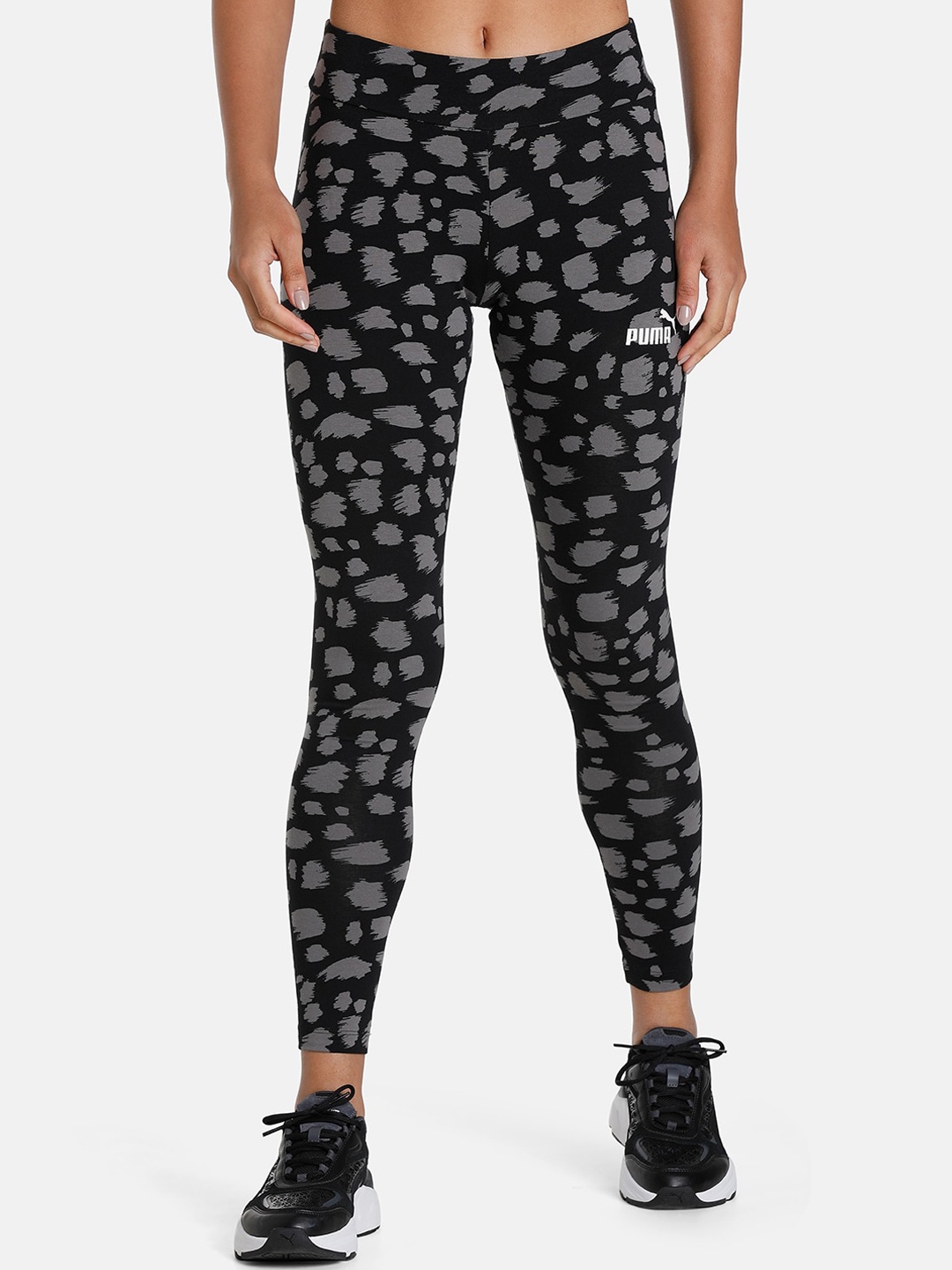 

Puma Women Essential+ ANIMAL Leggings Tights, Black