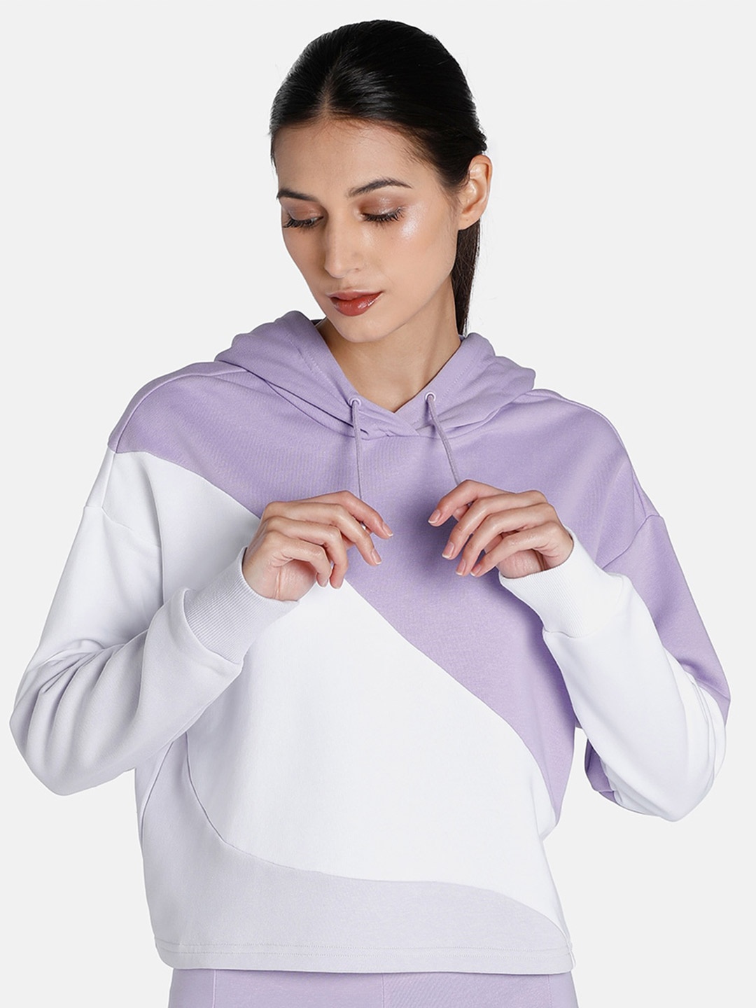 

Puma Power Cat Relaxed Fit Hooded Sweatshirt, Violet