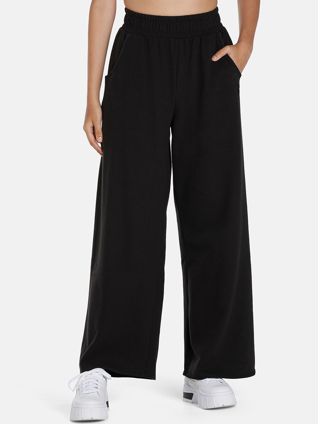 

Puma Women INFUSE Wide Leg Relaxed Fit Sustainable Track Pants, Black