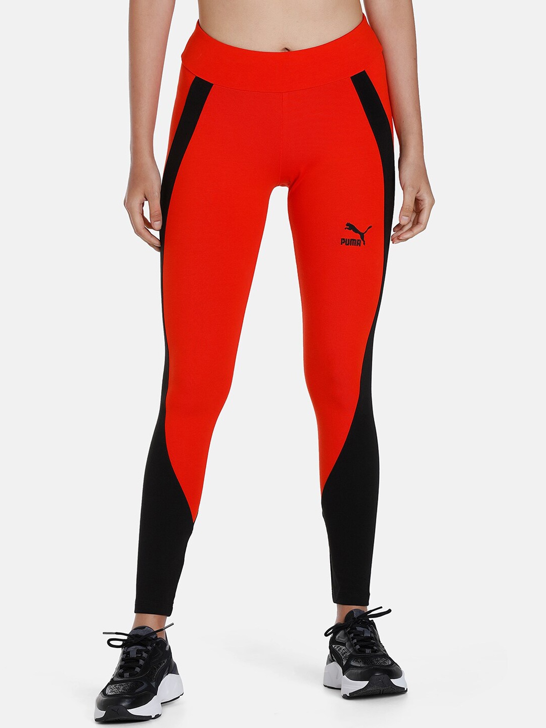 

Puma Women CLASSICS BLOCK Leggings Tights, Red