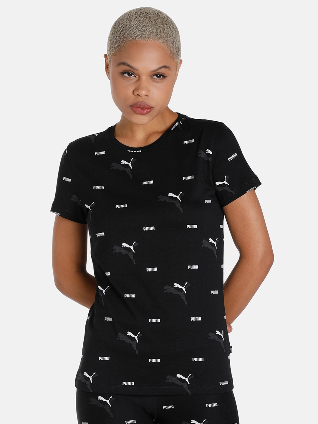 

Puma Essential+ LOGO POWER Regular Fit T-Shirt, Black