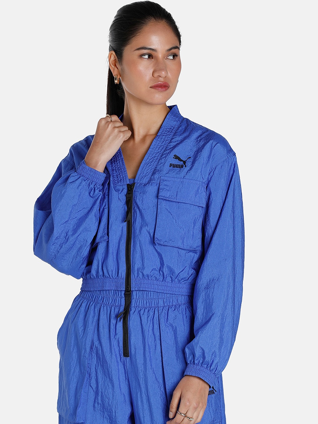 

Puma DARE TO Woven Tailored Jacket, Blue