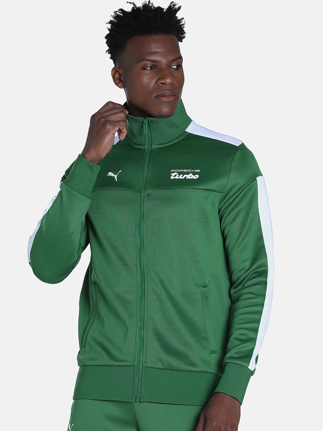 

PUMA Motorsport Men Porsche Legacy MT7 Track Sports Sustainable Jacket, Green
