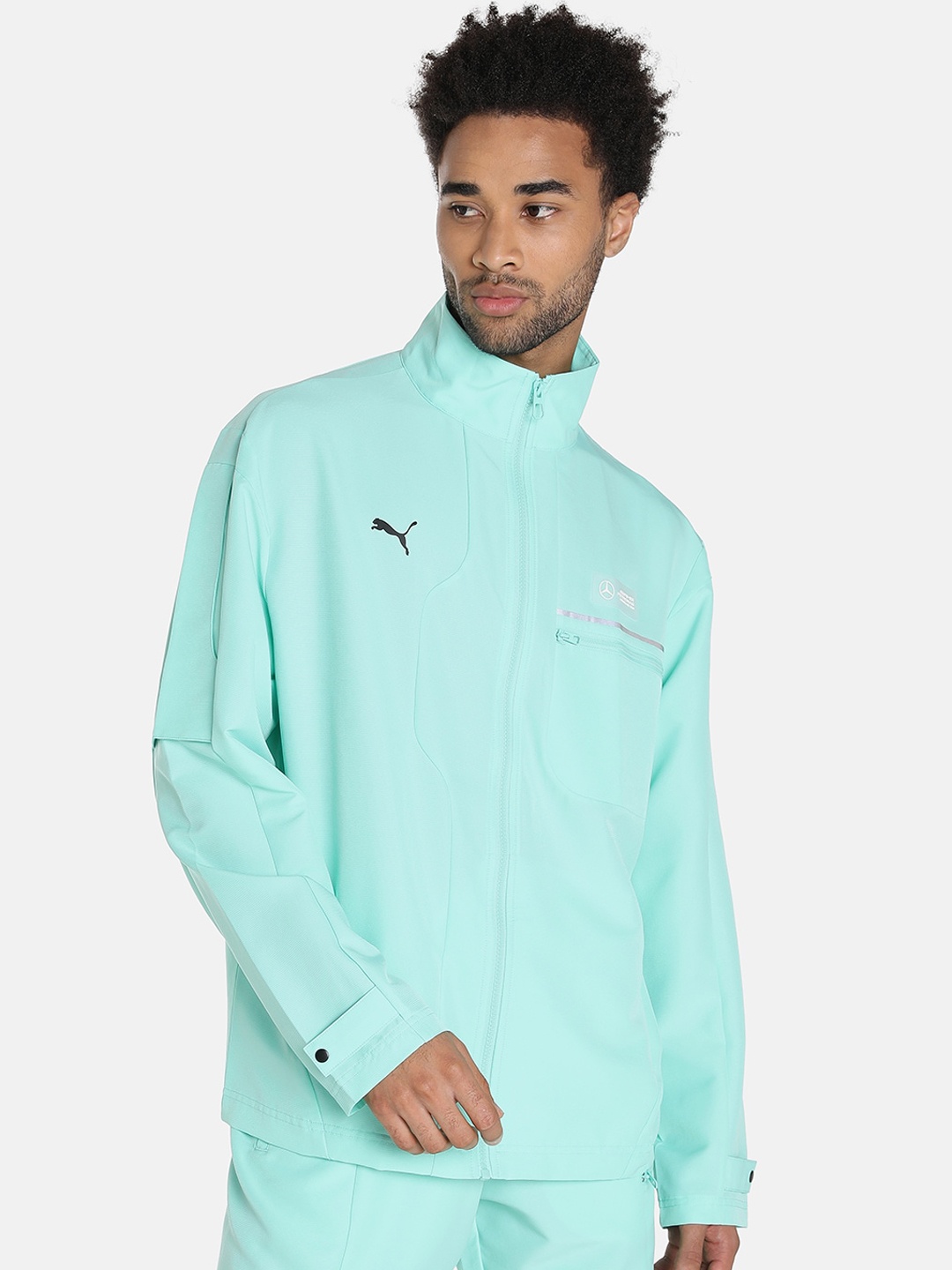 

PUMA Motorsport Men Mercedes AMG Petronas Statement Woven Sports Jacket, Green