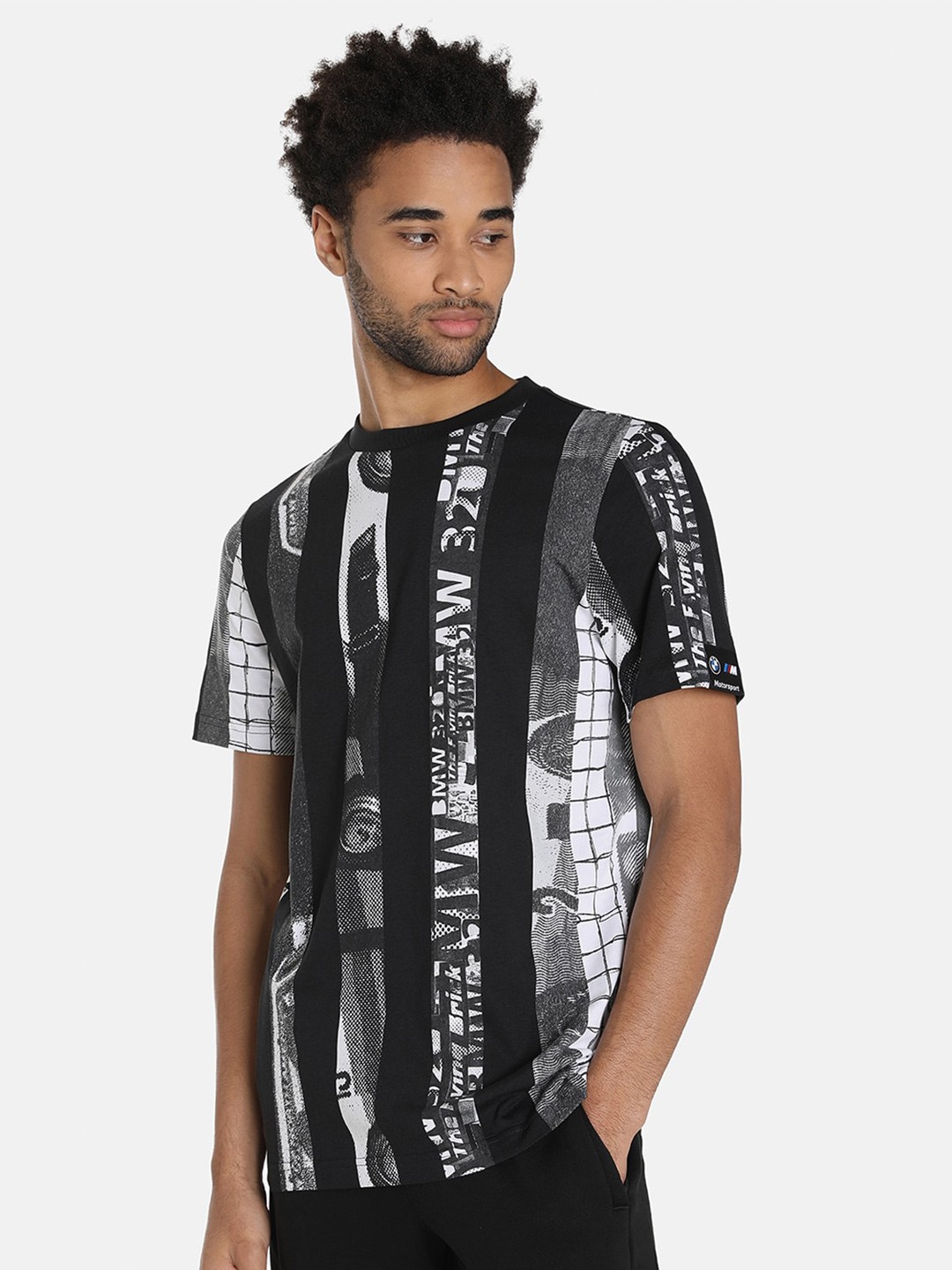 

PUMA Motorsport BMW Printed Regular Fit Cotton T-shirt, Black