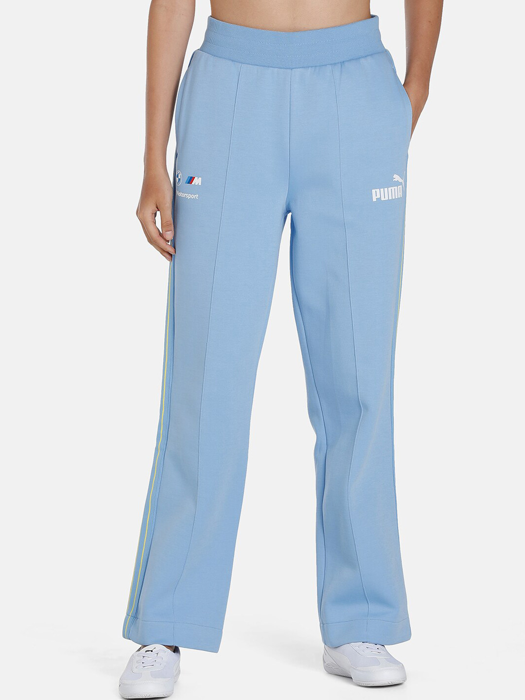 

PUMA Motorsport Women PUMA BMW M Motorsport MT7 Cotton Regular fit Sports Sustainable Track Pants, Blue