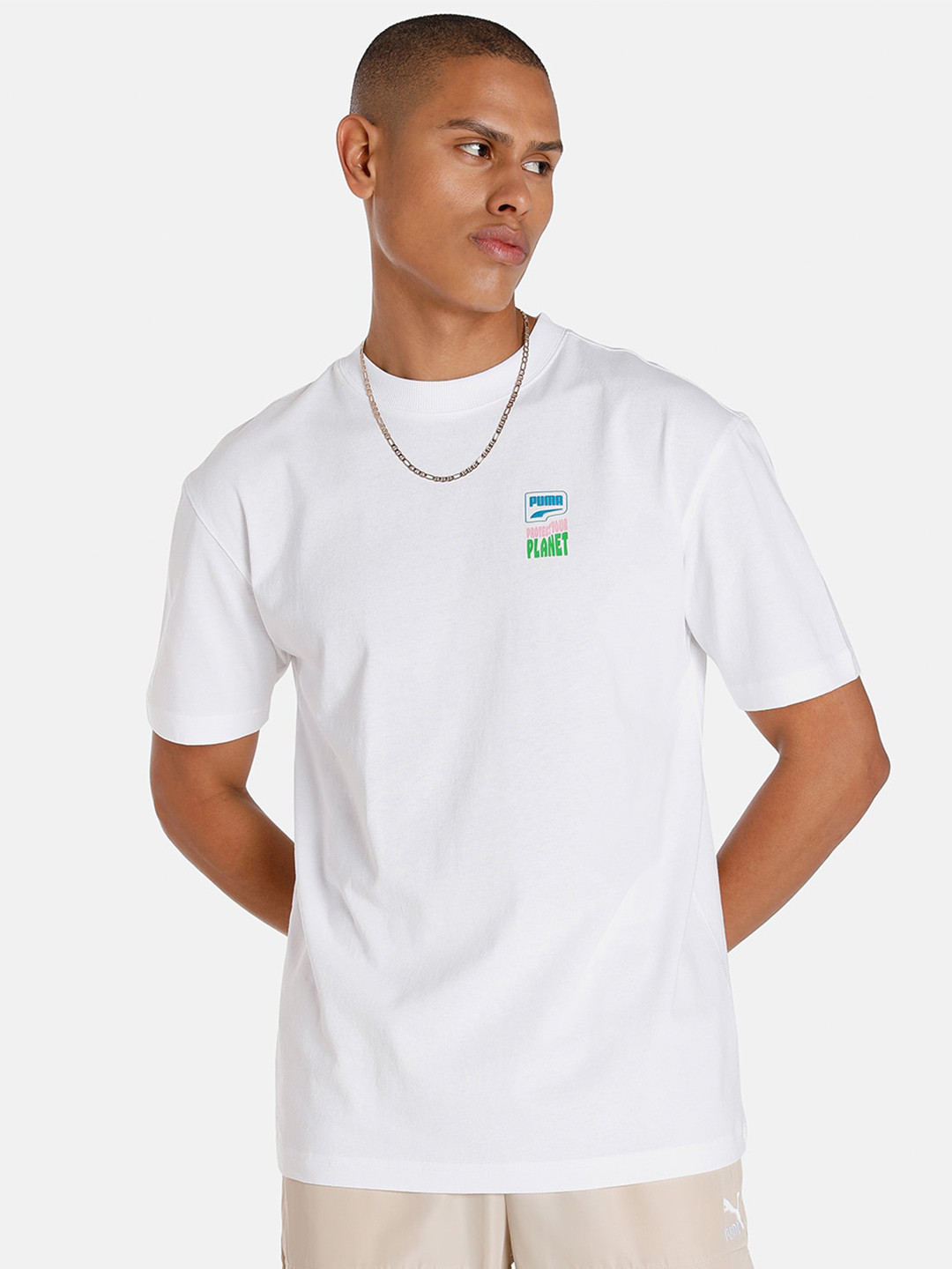 

Puma DOWNTOWN Graphic Relaxed Fit T-Shirt, White
