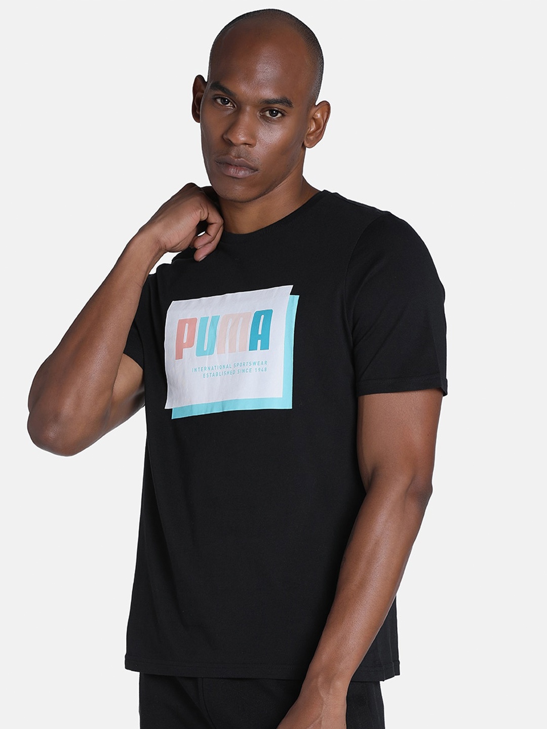 

Puma Summer Court Graphic Regular fit T-Shirt, Black