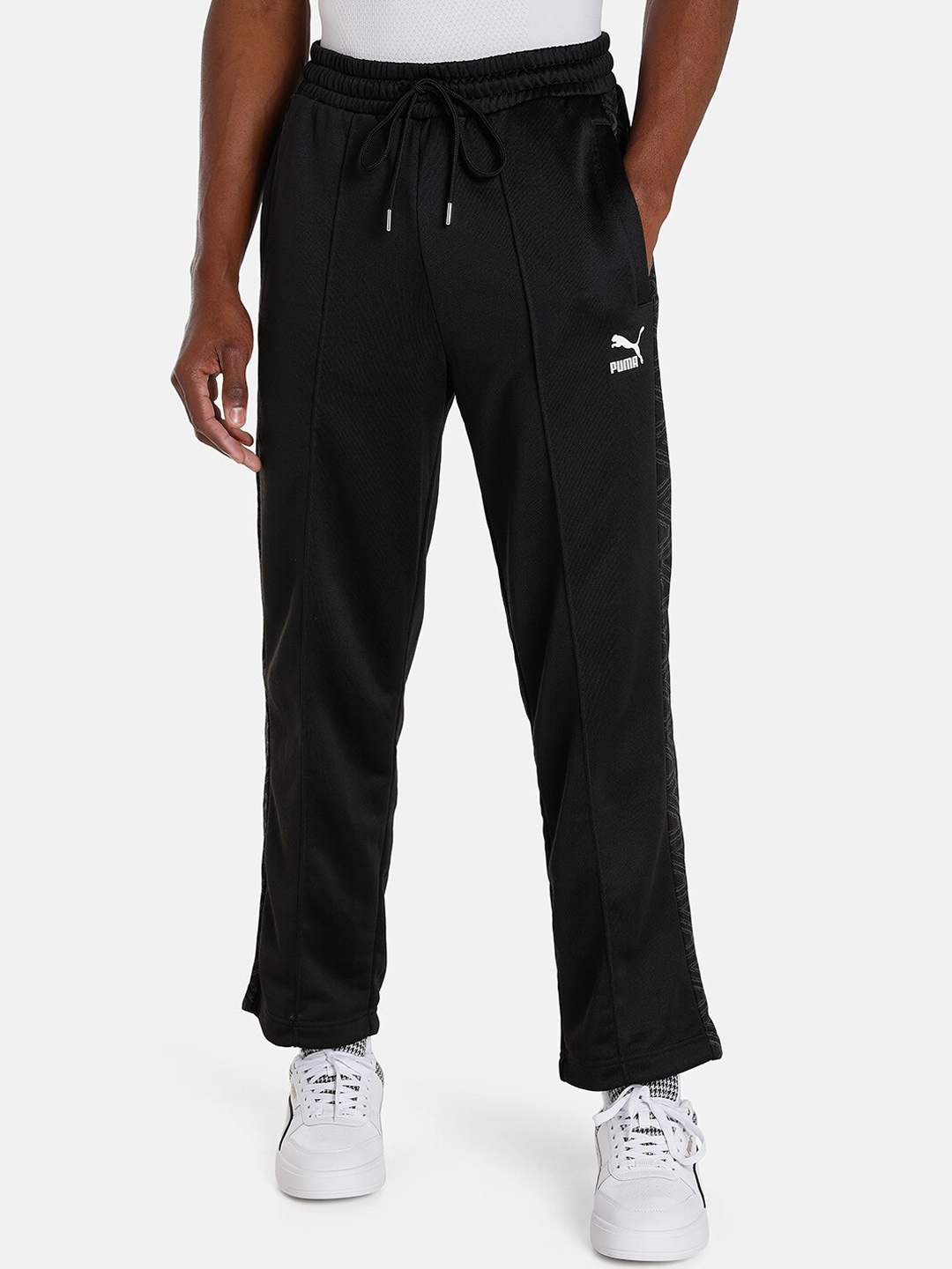 

Puma Men T7 Trend 7etter Relaxed-Fit Sustainable Track Pants, Black
