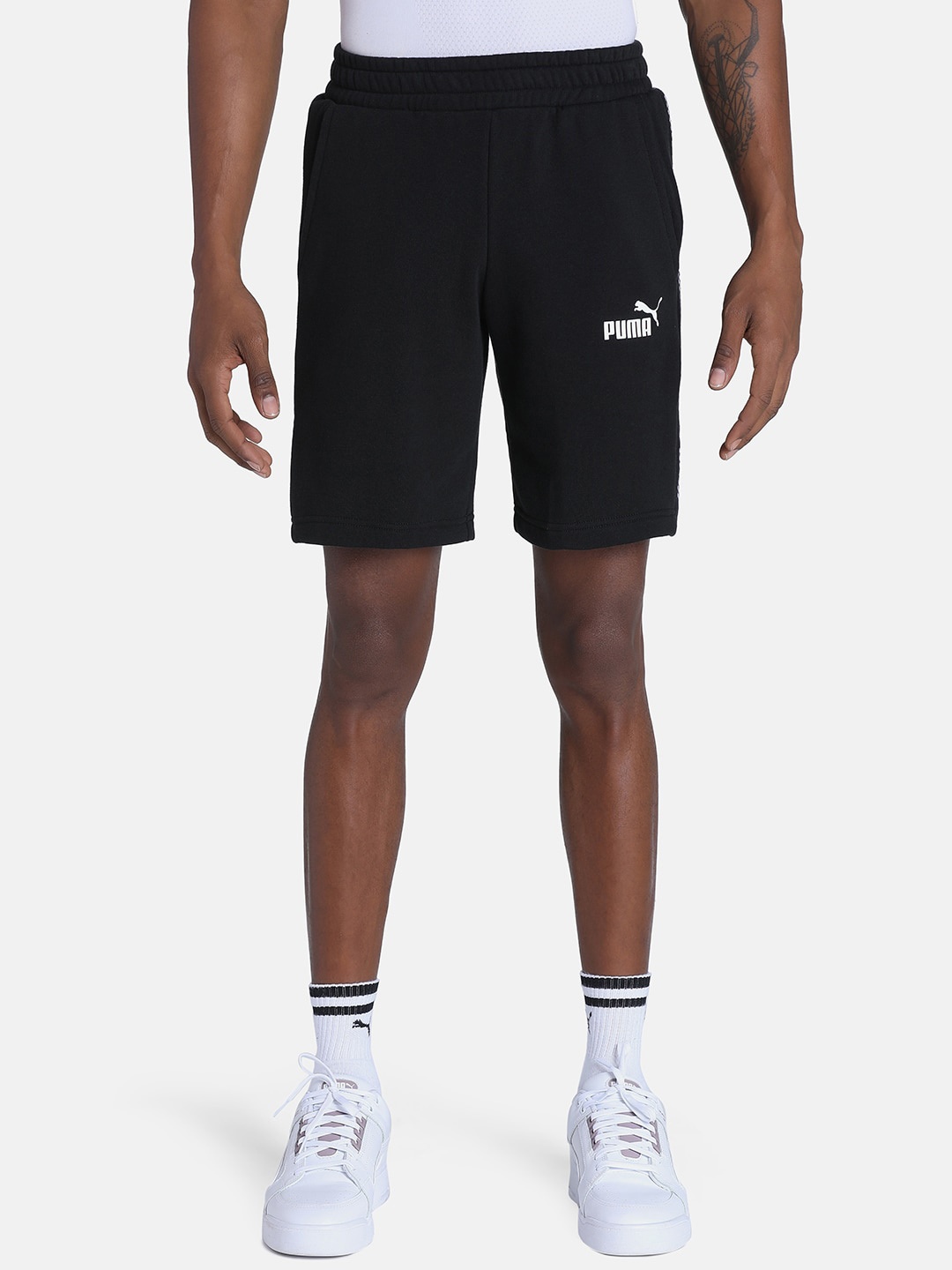 

Puma Men AMPLIFIED 9"Cotton Regular Fit Shorts, Black