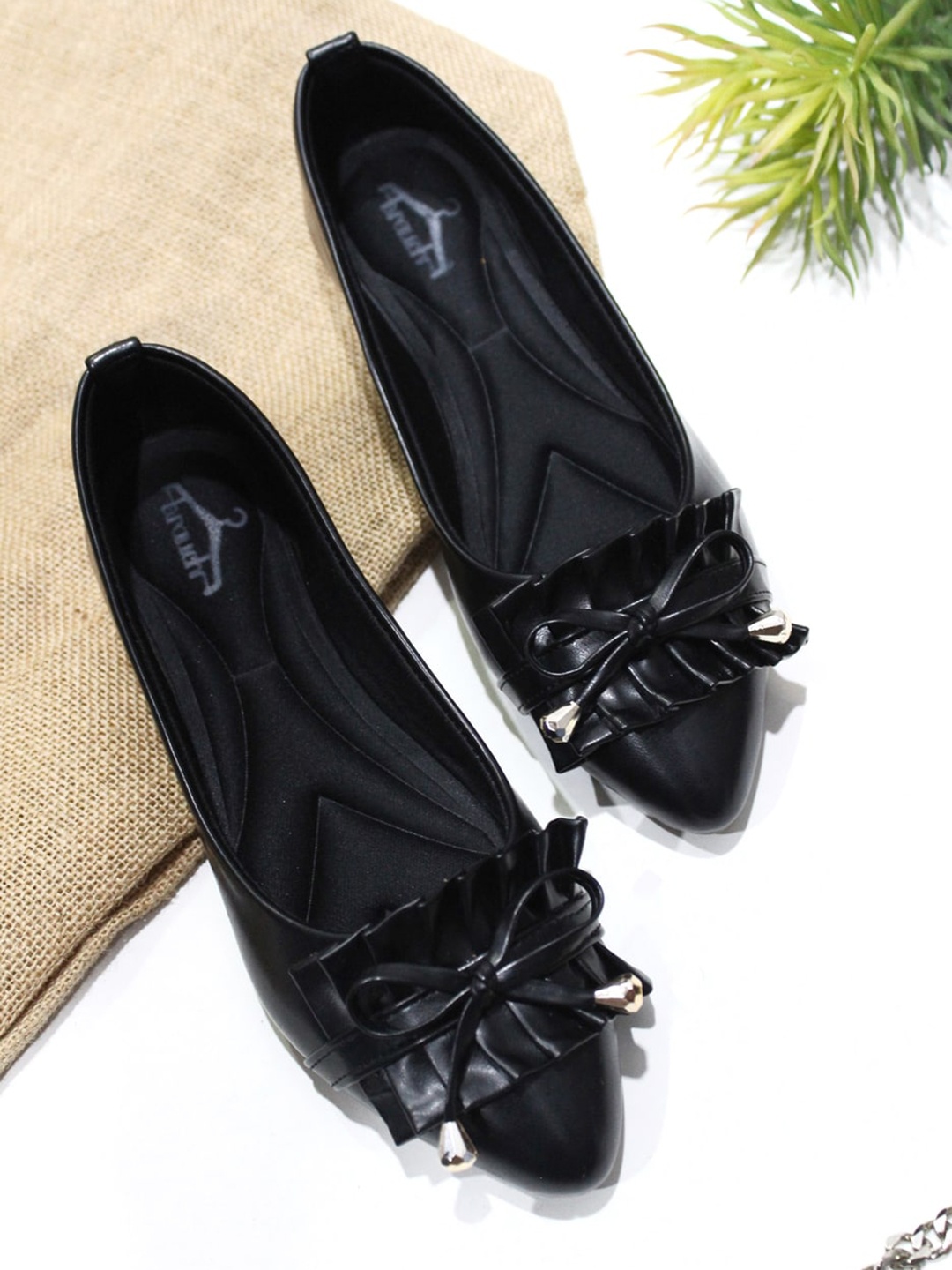 

Brauch Women Ballerinas with Bows Flats, Black