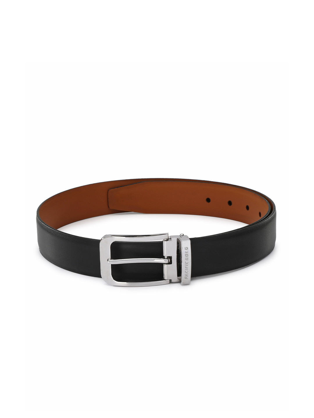 

Pacific Gold Men Formal Reversible Belt, Black
