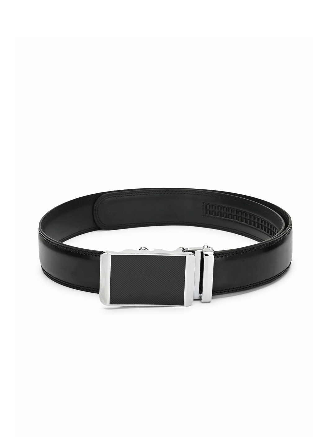 

Pacific Gold Men Leather Formal Reversible Belt, Black