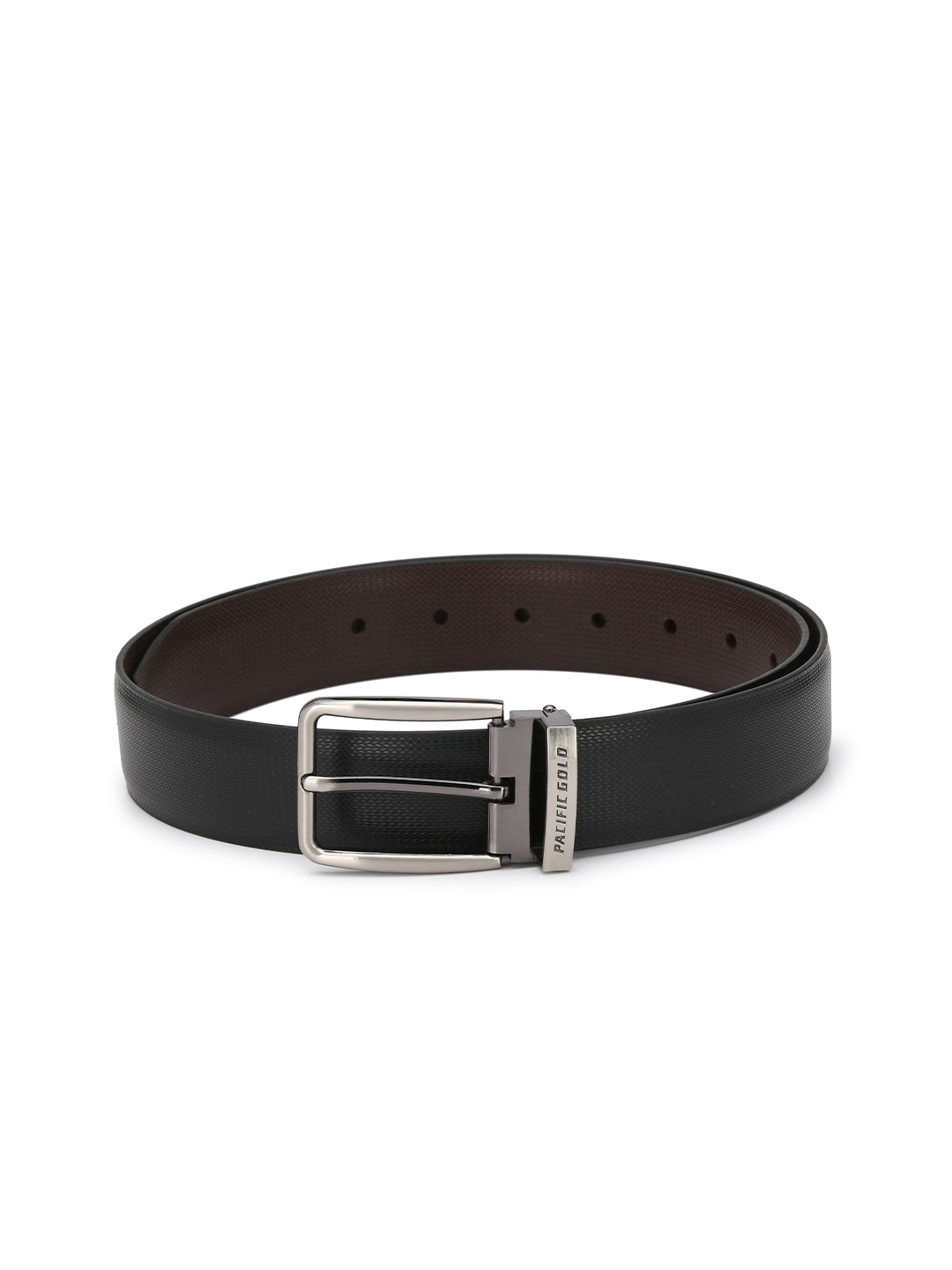 

Pacific Gold Men Formal Reversible Belt, Black