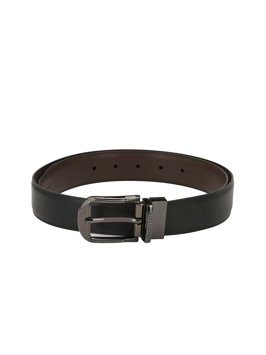 

Pacific Gold Men Formal Reversible Belt, Black