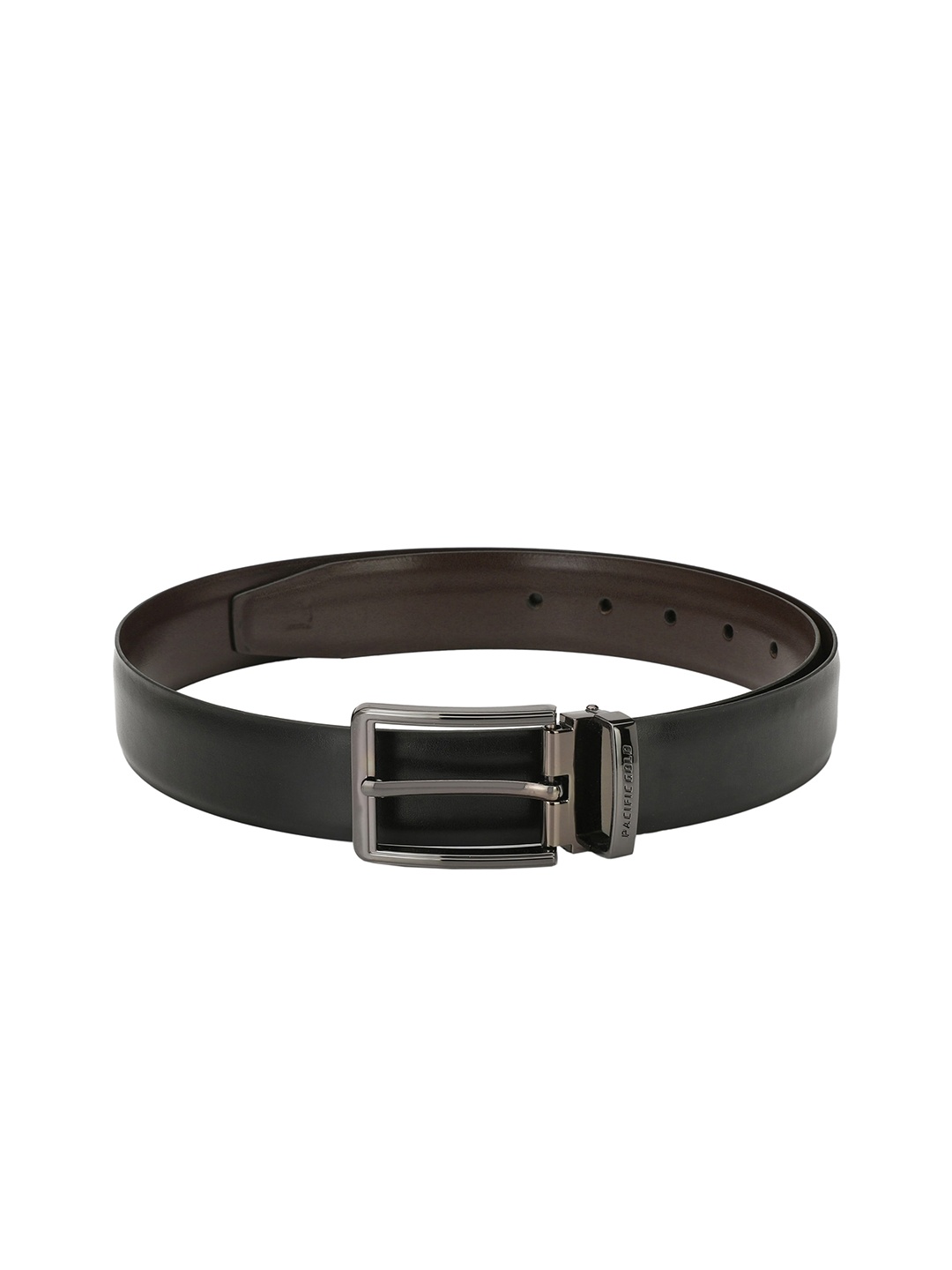

Pacific Gold Men Formal Reversible Belt, Black