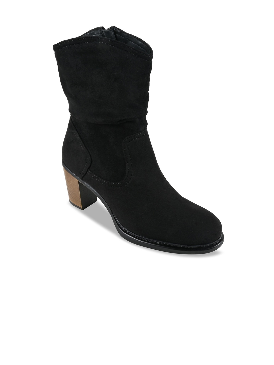 

Rocia Women Heeled Suede Regular Boots, Black