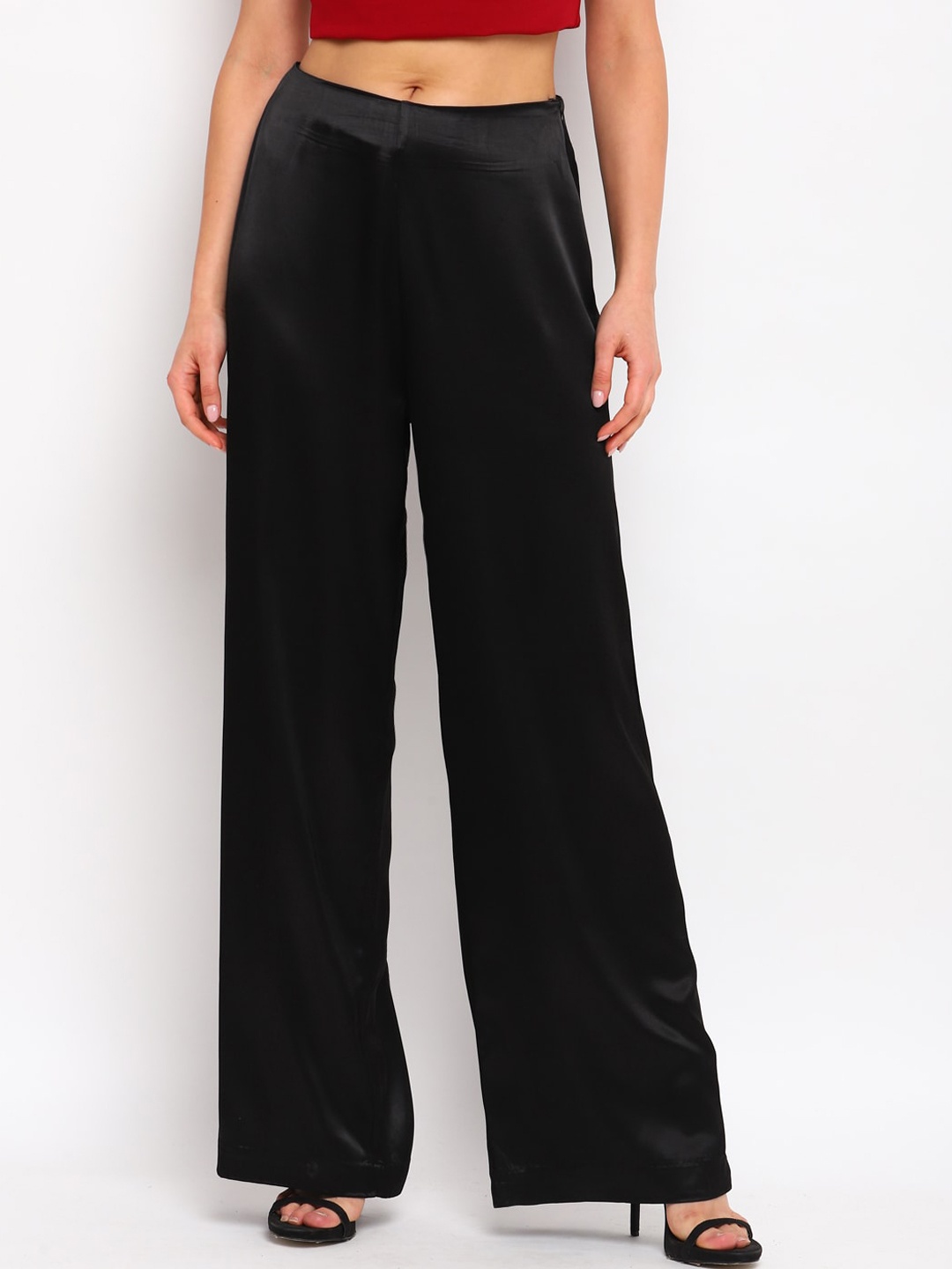 

COVER STORY Women Smart Parallel Trousers, Black