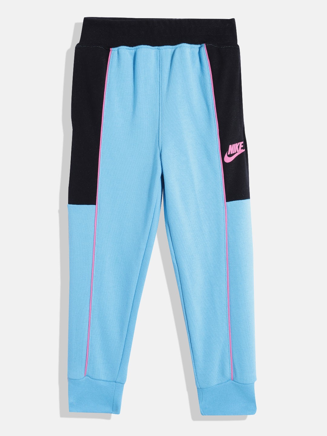 

Nike Girls Blue & Black Colourblocked Joggers