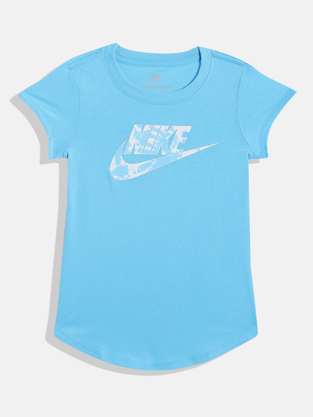 

Nike Girls Brand Logo Printed T-shirt, Blue
