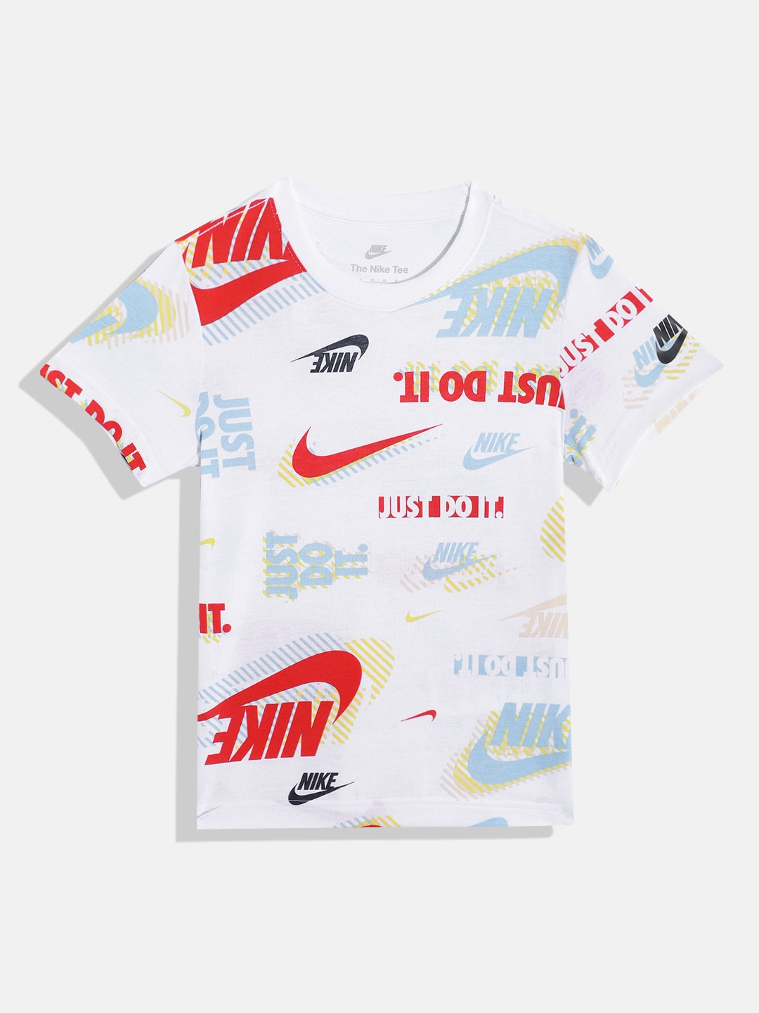 

Nike Boys Brand Logo Printed T-shirt, White