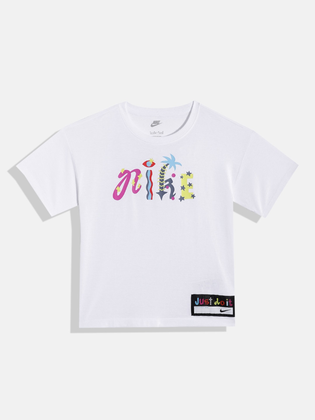 

Nike Boys Printed Loose T-shirt, White