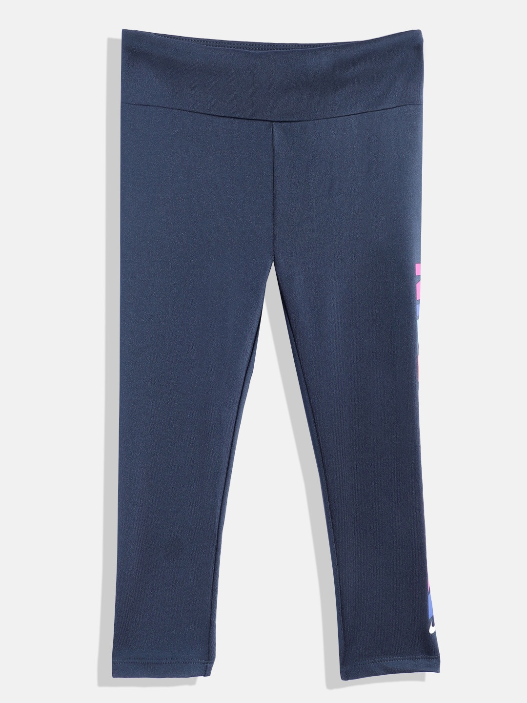 

Nike Girls Printed Ankle Length Leggings, Black