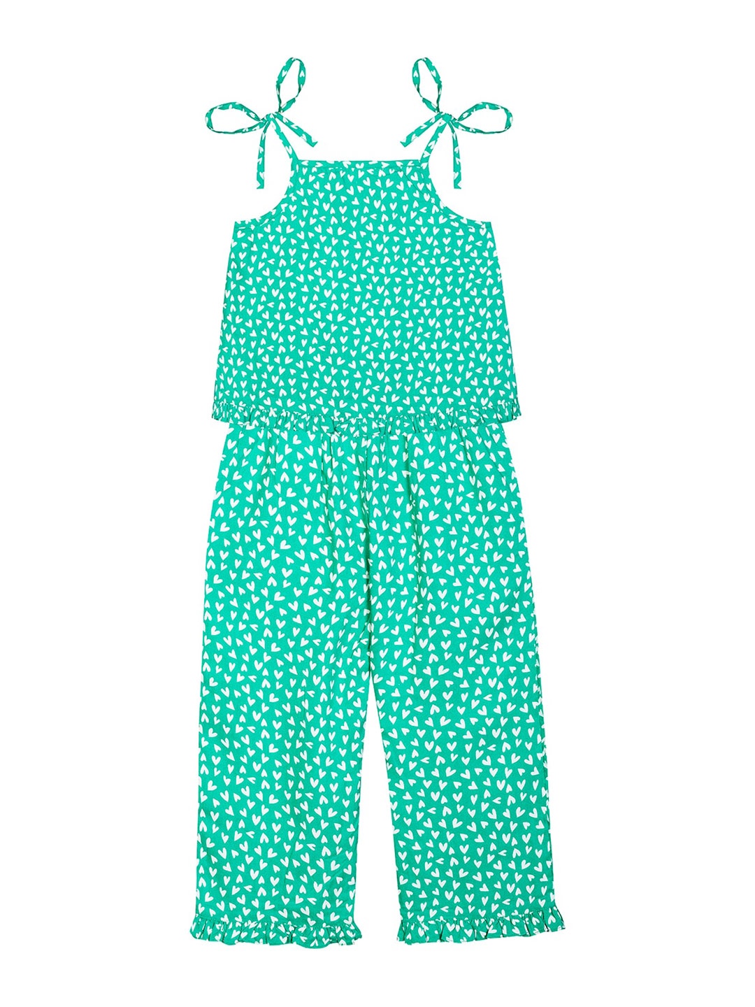 

Budding Bees Infants Girls Printed Clothing Set, Green