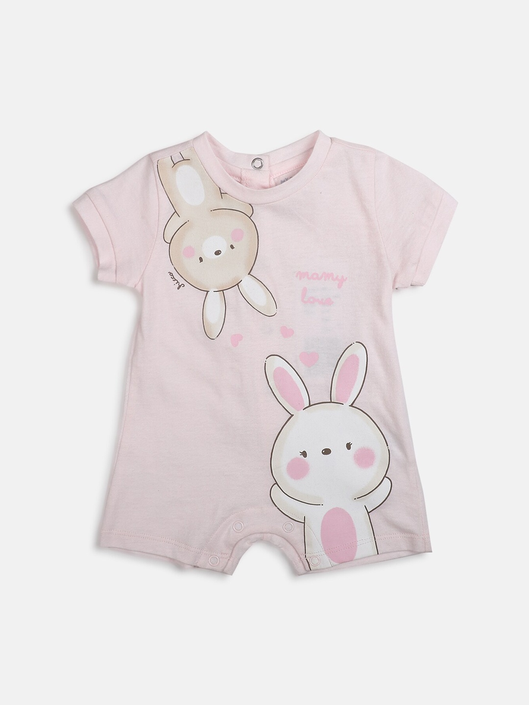 

Chicco Infants Girls Printed Pure Cotton Romper, Pink