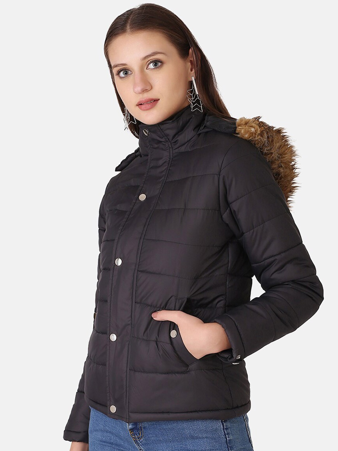 

PERFKT-U Women Lightweight Outdoor Parka Jacket, Black